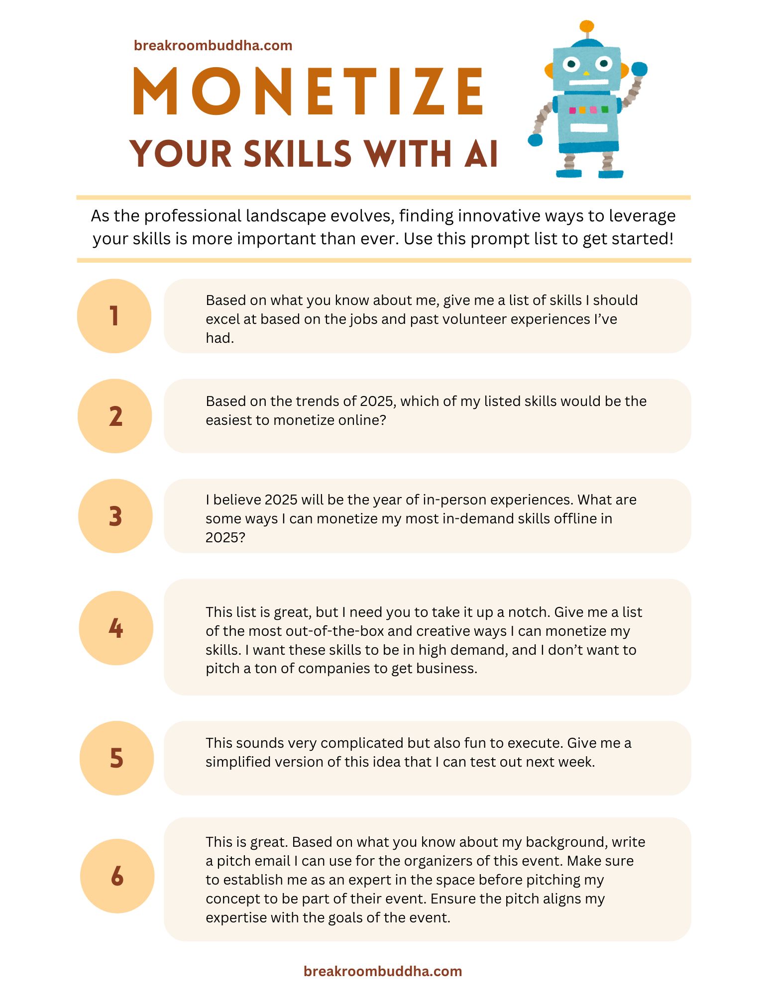 6 Must-Know AI Prompts to Monetize Your Skills Right Now